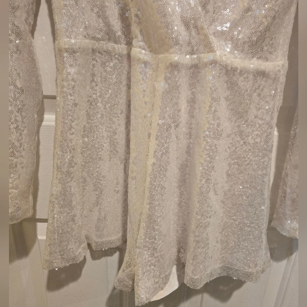 Revolve Superdown Devonne Surplice Romper White Size Medium